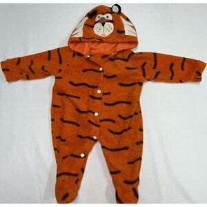 Tiger Halloween Costume Infant Baby Boys Girls 0-6 Months Unisex One Piece Hood